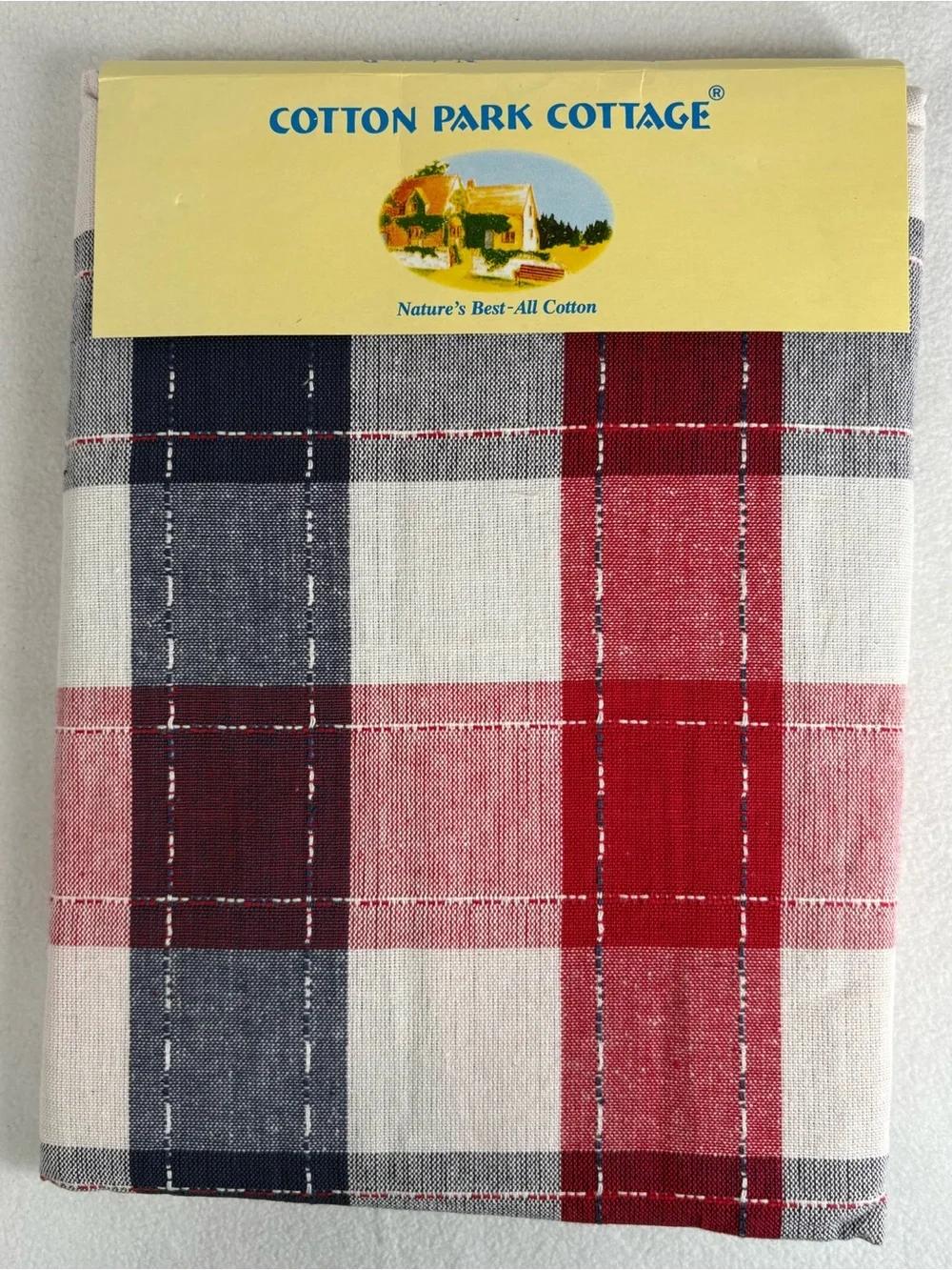 NIP  Patriotic 100% Cotton Patriotic  Tablecloth 60